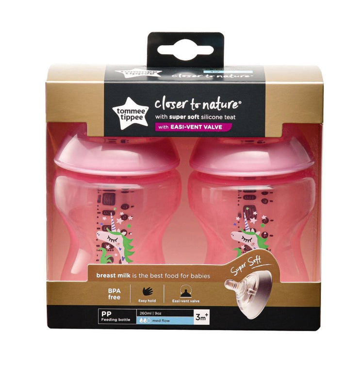 Tommee Tippee PP Bottle 260ml 2 Pcs - Pink