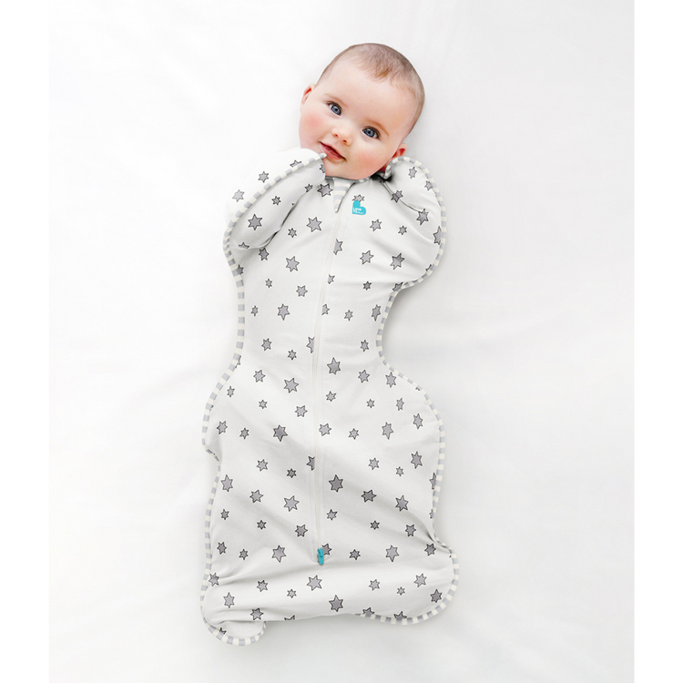 Love To Dream Stage1 Swaddle Up Bamboo Lite 0.2 TOG Cream Stars (NB)