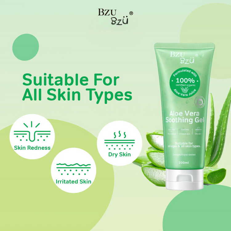 BZU BZU Aloe Vera Soothing Gel (200 ml)