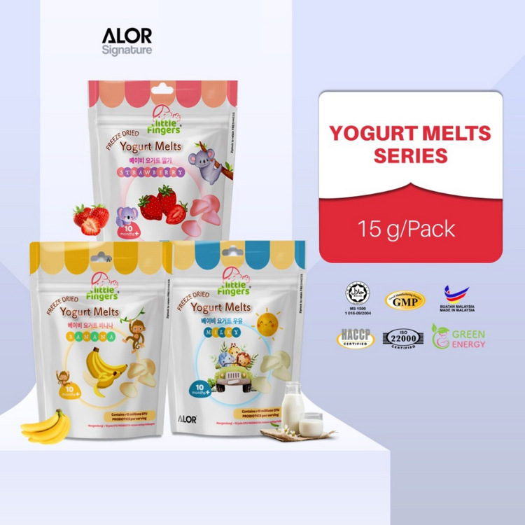 Little Fingers Freeze Dried Yogurt Melts 15g - Strawberry (10m+)