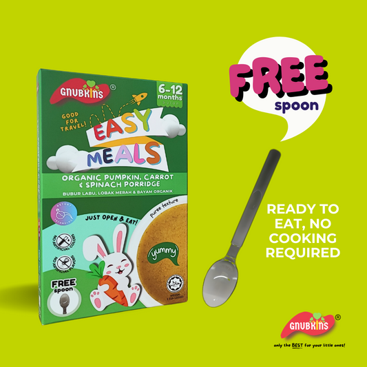 Little Baby Grains Easy Meals - Organic Pumpkin, Carrot & Spinach Porridge (6-12m)