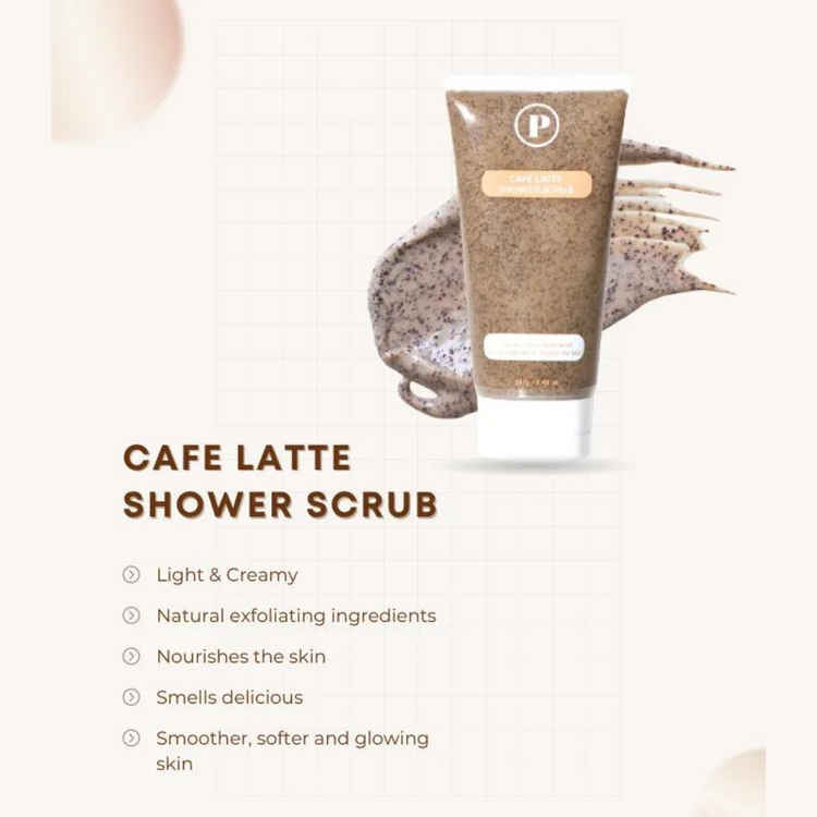 Pop Cafe Latte Shower Scrub (160 g)