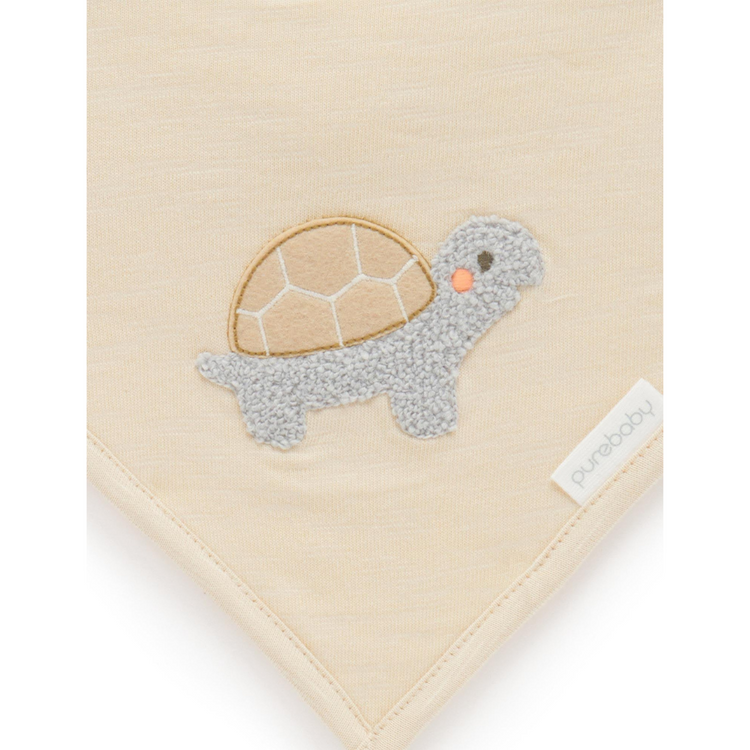 Purebaby Organic Bandana Bib - Sand Print