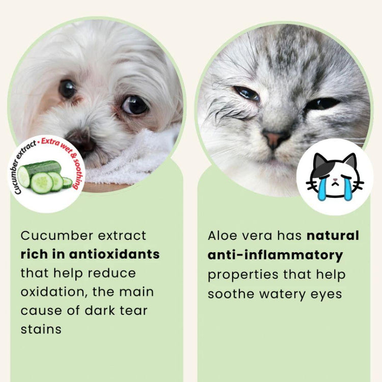 Pet Ganick Eye & Mouth Stain Wipes (100PCS)