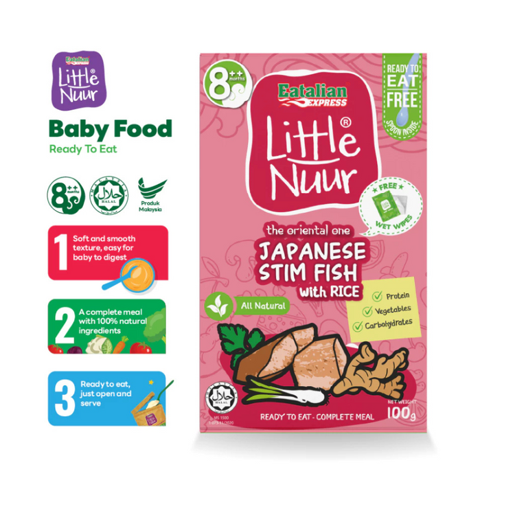 Eatalian Express Little Nuur Baby Food Stage 2 (8m+) | Makanan Bayi Bertekstur Lembut