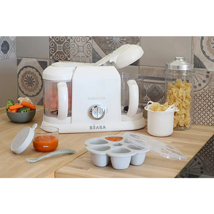 Beaba Babycook Solo & Duo Pasta & Rice Cooker - White