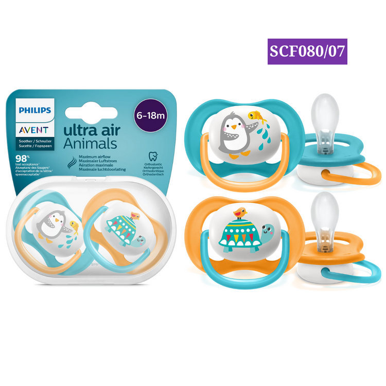 Philips Avent Ultra Air Soother Twin Pack (0-6m) (6-18m)