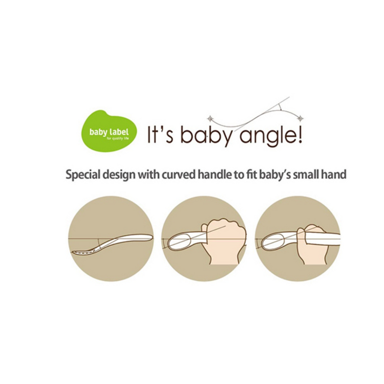 Combi Baby Label Feeding Spoon With Case (5m+)