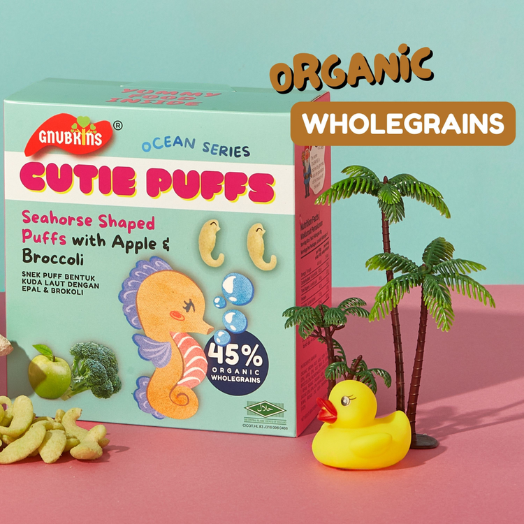 Little Baby Grains Cutie Puffs Organic Snack - 3 Flavours (6 months onwards)