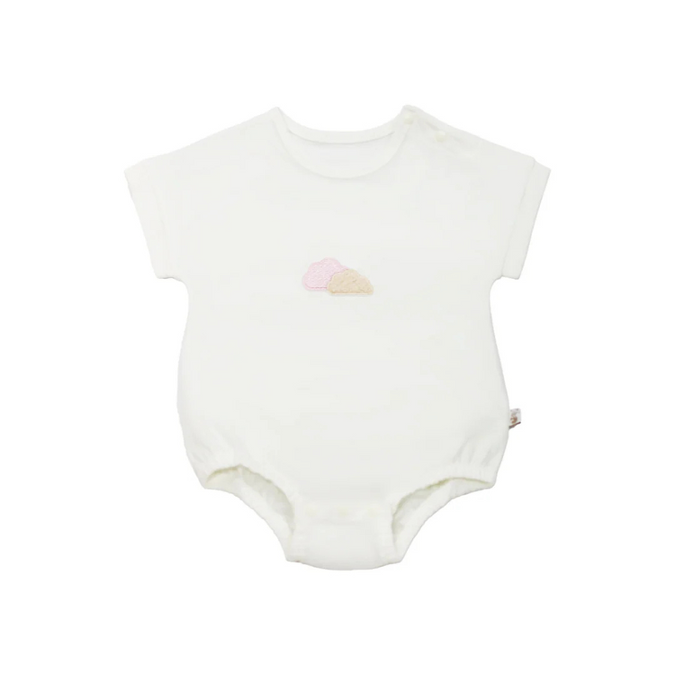 Twinkle Planet Organic Short Sleeve Bodysuit - Cotton Candy
