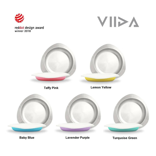 Viida Souffle Antibacterial Stainless Steel Plate