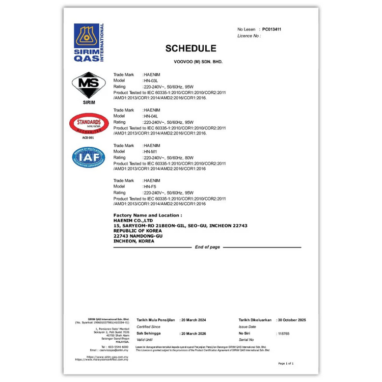Haenim F5 Smart Flex UV-C Led Electric Sterilizer