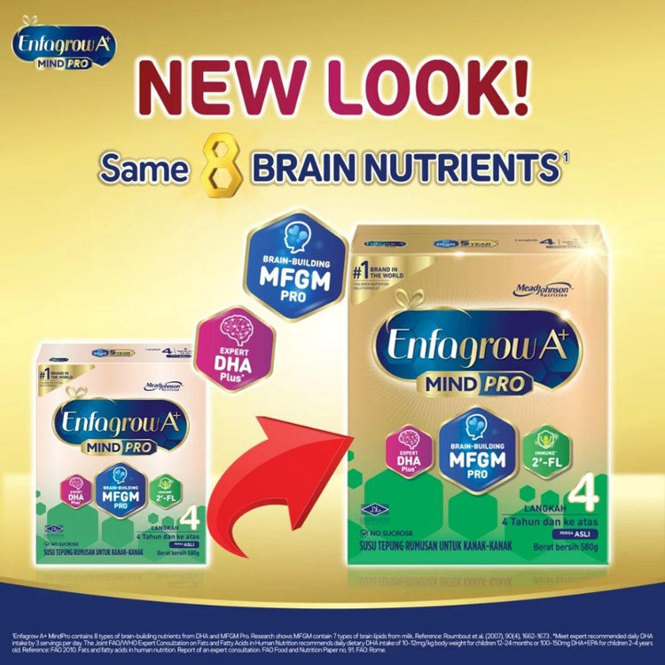 Enfagrow A+ Mind Pro Step 4 (4Y+) Original Milk Formula Powder (1.16kg)