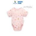 Purebaby Organic Fruity Print Pointelle Bodysuit