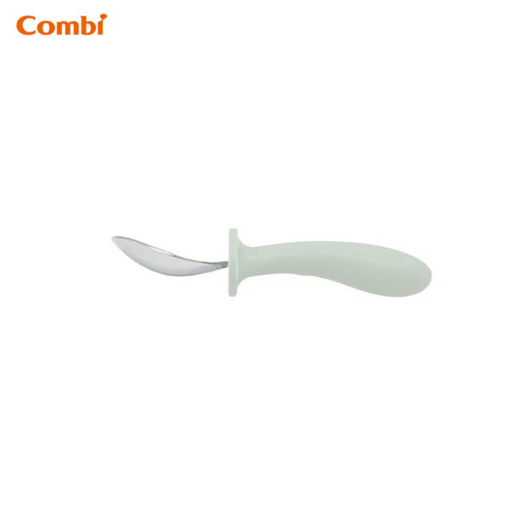 Combi Stainless Steel Spoon + Fork - Green