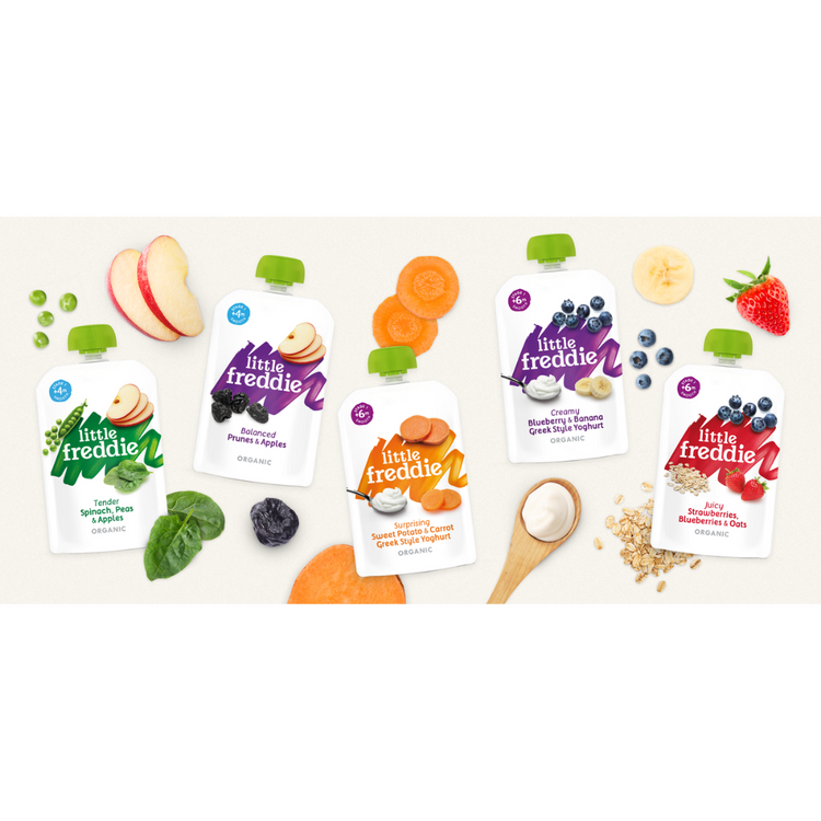 Little Freddie Organic Fruits Pouches (6m+) (90g-100g) - Puree