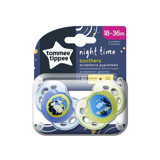 Tommee Tippee Night Time Soother 18-36M 2Pc