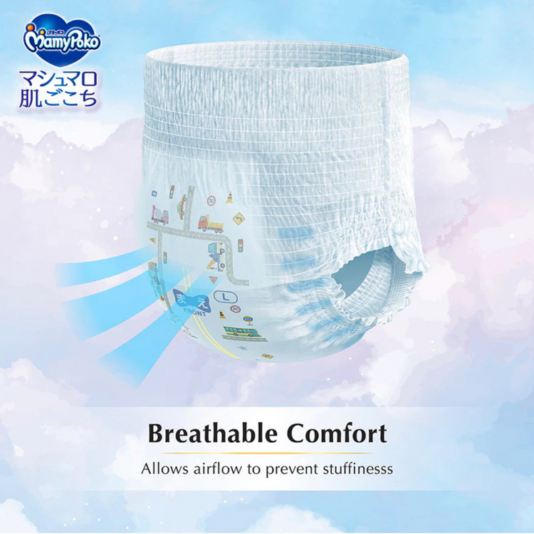 MamyPoko Air Fit Marshmallow Pants Super Premium Baby Diapers [BOY/GIRL] M58/L44/XL38/XXL26