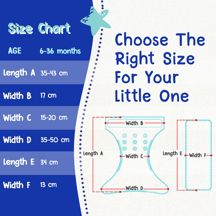 Cheekaaboo Reusable Swim Diaper - Flamingo (Free Size) for 6 - 36 Months