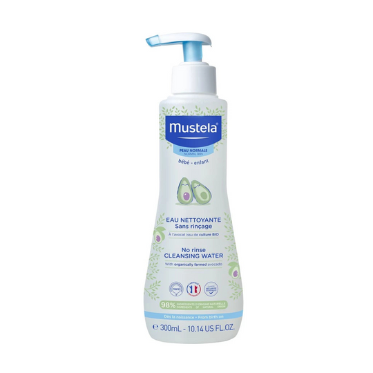 Mustela No-Rinse Cleansing Water With Organically Farmed Avocado for Normal Skin (300ml)