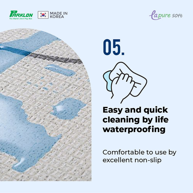 Parklon PVC LA Pure Soft Mat (Double Sided) - 130X190X1.2 Elephant Star