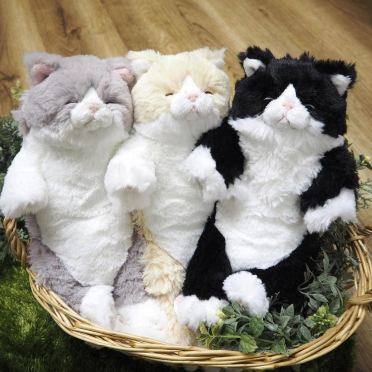 Sunlemon 1393 Hachiware - Lying Cat Sleeping Face Stuffed Toy S