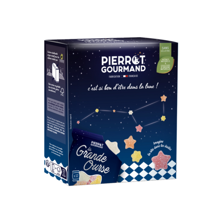 Pierrot Gourmand Vegan Gummies Sweet 264g/Star Mix 264g/Cloud Mix 252g