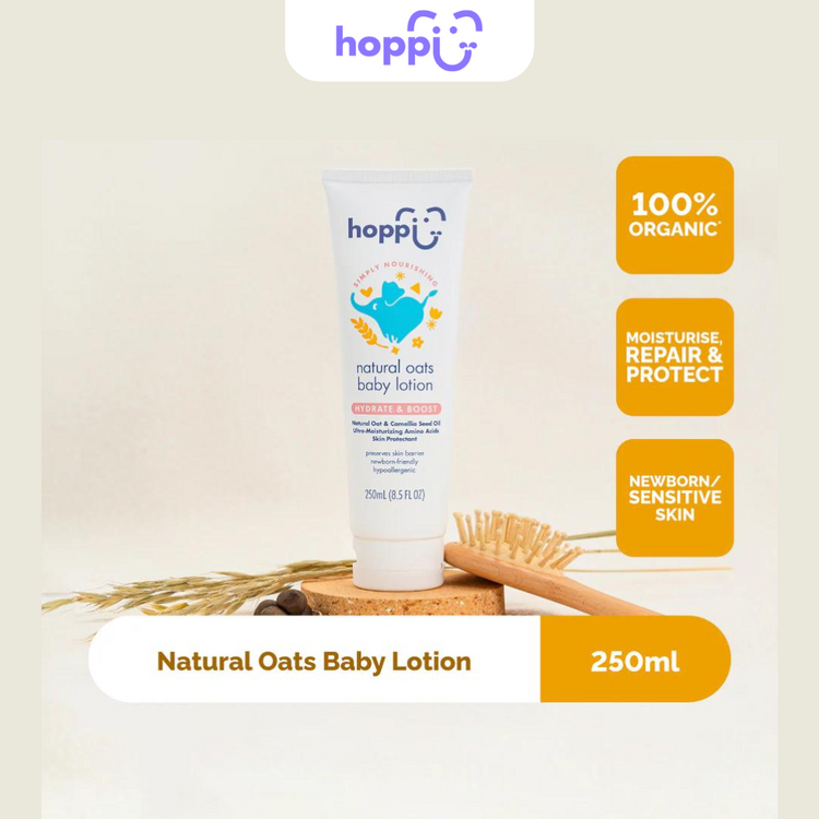 Hoppi Natural Oats Baby Lotion (250ml)
