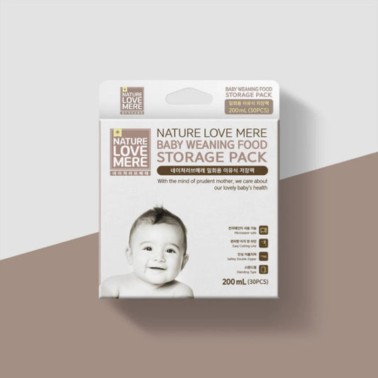 NATURE LOVE MERE Baby Weaning Food Storage Pack 200ml (30Pcs)