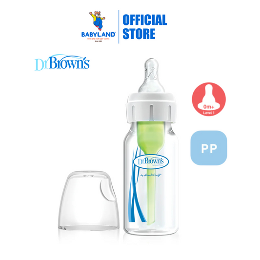 Dr Brown’s Options+ PP Narrow-Neck Bottle with Level 1 Teat (120mL)(1Pc)