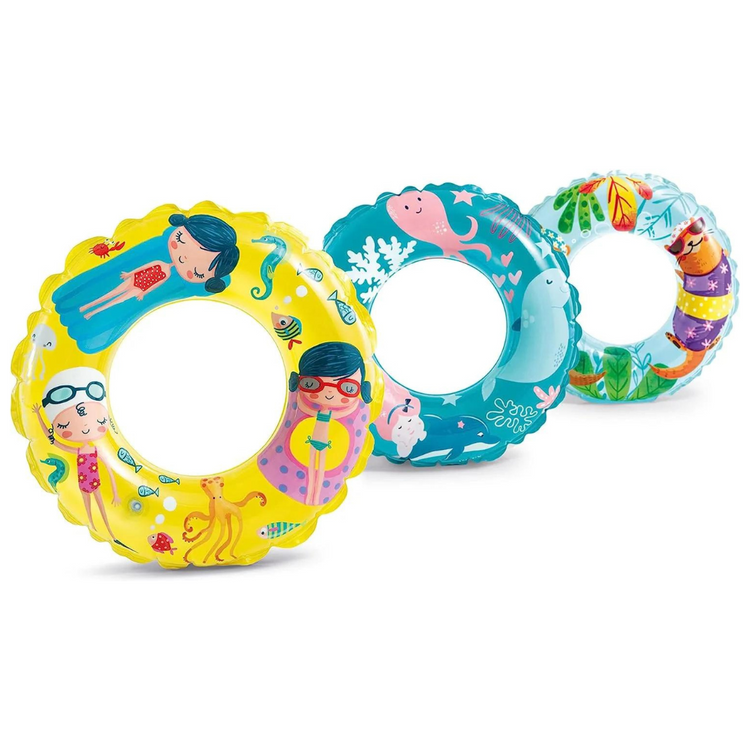 Intex 61cm Transparent Rings IT 59242NP (6-10yrs) - Wet Set Collection