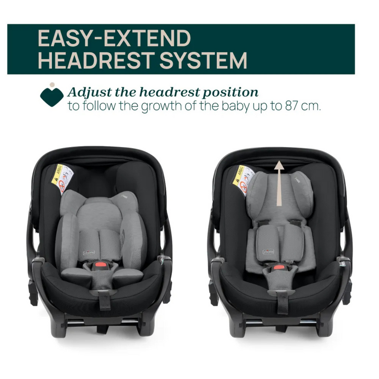 Chicco First-Seat Recline i-Size Car Seat - Black Satin (40-87 cm)