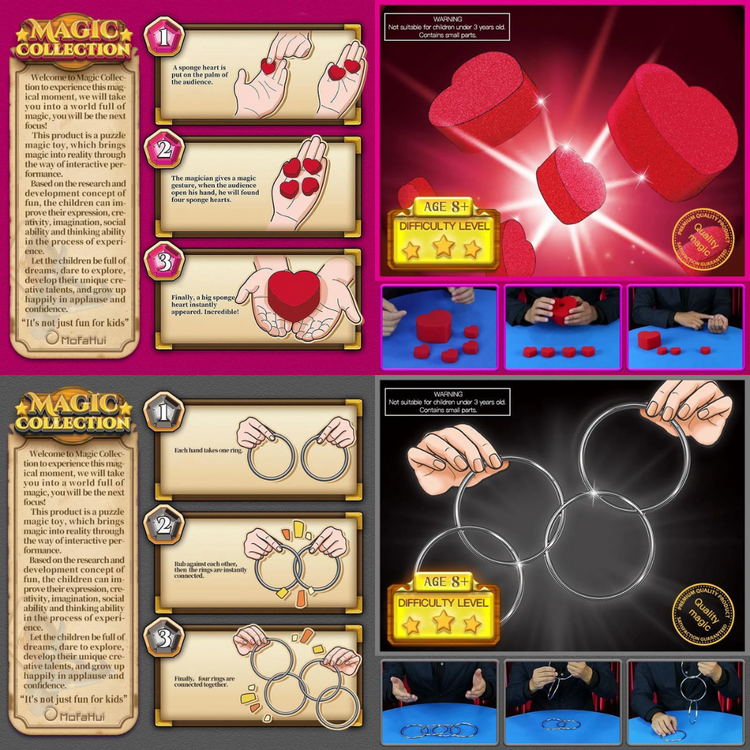 Babao MAGIC COLLECTION [Magic Range] Magic Tricks birthday gift high quality