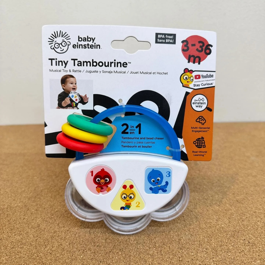 Baby Einstein Tiny Tambourine Musical Toy & Rattle (3m+) – Babyland SS2 ...