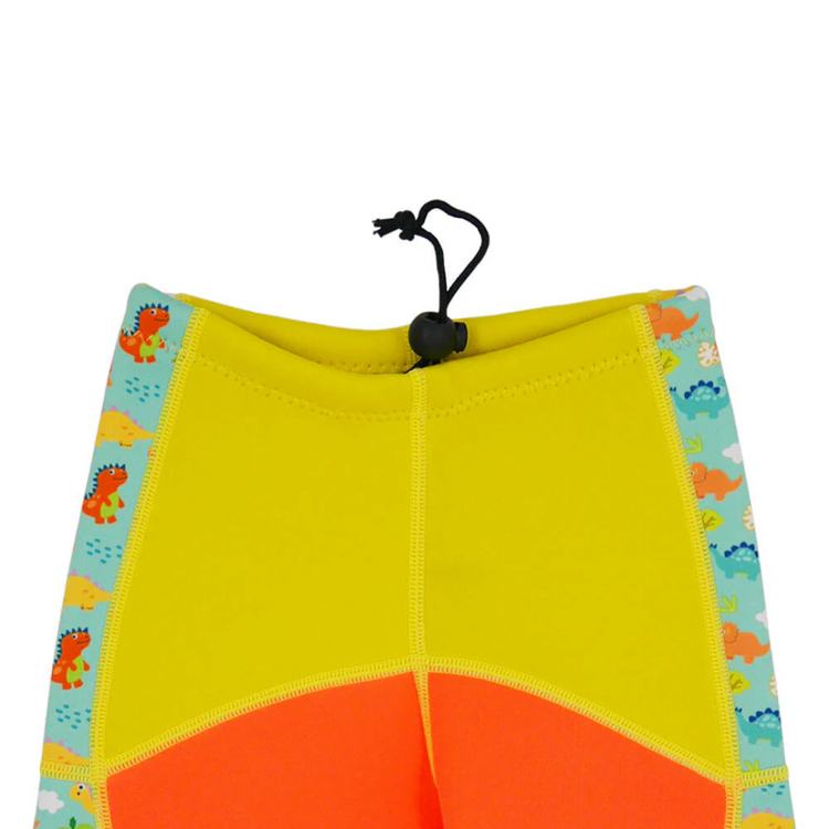 Cheekaaboo Twinwets Toddler Thermal Swimsuit UPF50+ Orange Dino