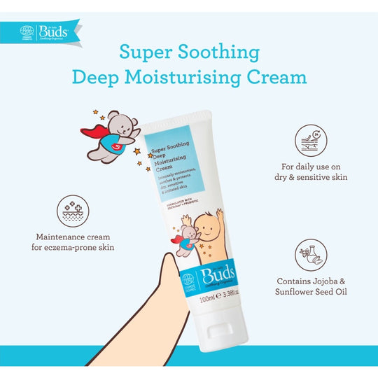 Buds Soothing Organics- Super Soothing Deep Moisturising Cream 100ml