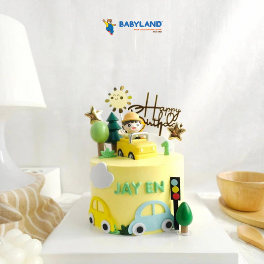 [PRE-ORDER] Yippii Yellow Jeep Boy Cake 6 Inch