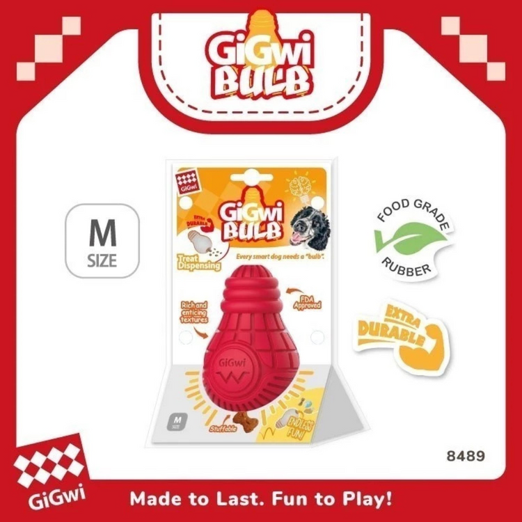 GiGwi Bulb Dog Treat Dispenser Toy