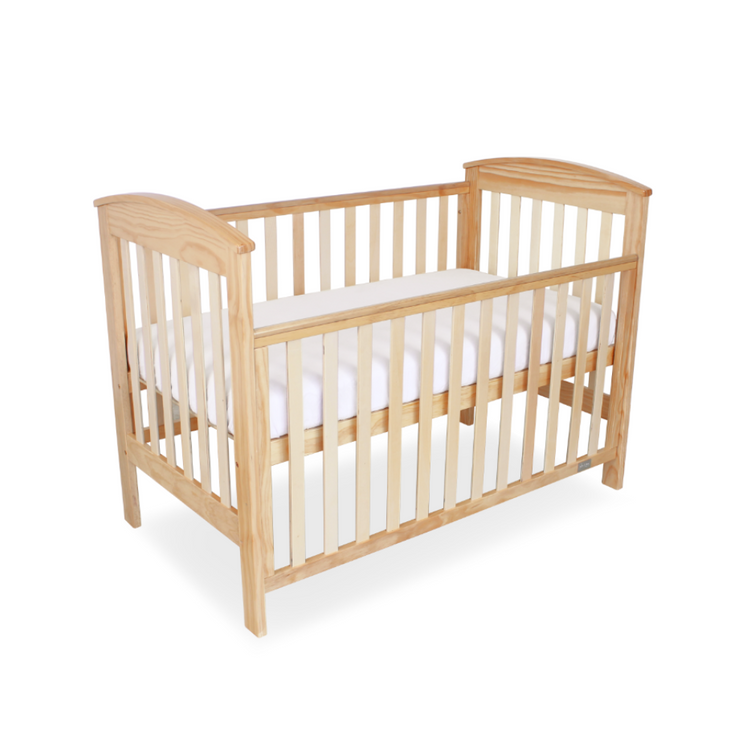 Babyhood Classic Curve 4-in-1 Cot - Natural