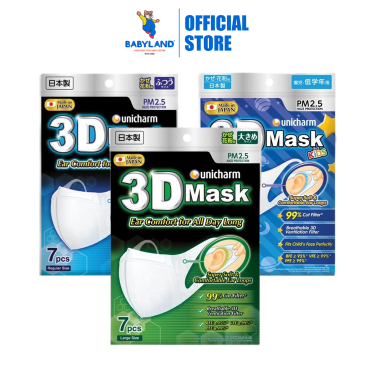 Unicharm 3D Face Mask (Single Pack)