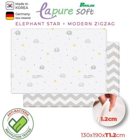 Parklon PVC LA Pure Soft Mat (Double Sided) - 130X190X1.2 Elephant Star