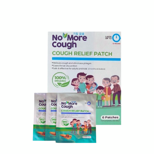 No More Cough Cough Relief Patch 6s | Ease Throat Discomfort For 3 Month+