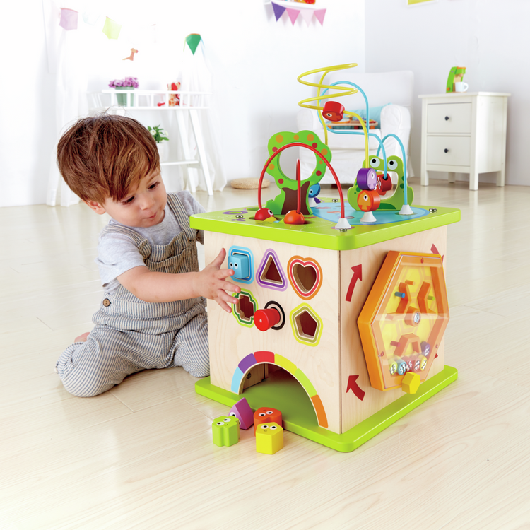 Hape 1810 Country Critters Play Cube From 12 months