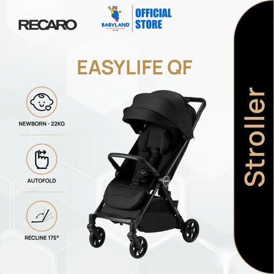 Recaro EasyLife QF Stroller - Diamond Black ( Newborn to 22kg  | Autofold Stroller )