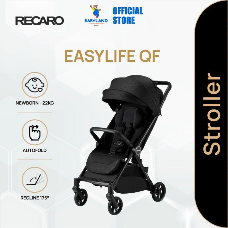 Recaro EasyLife QF Stroller - Diamond Black ( Newborn to 22kg  | Autofold Stroller )