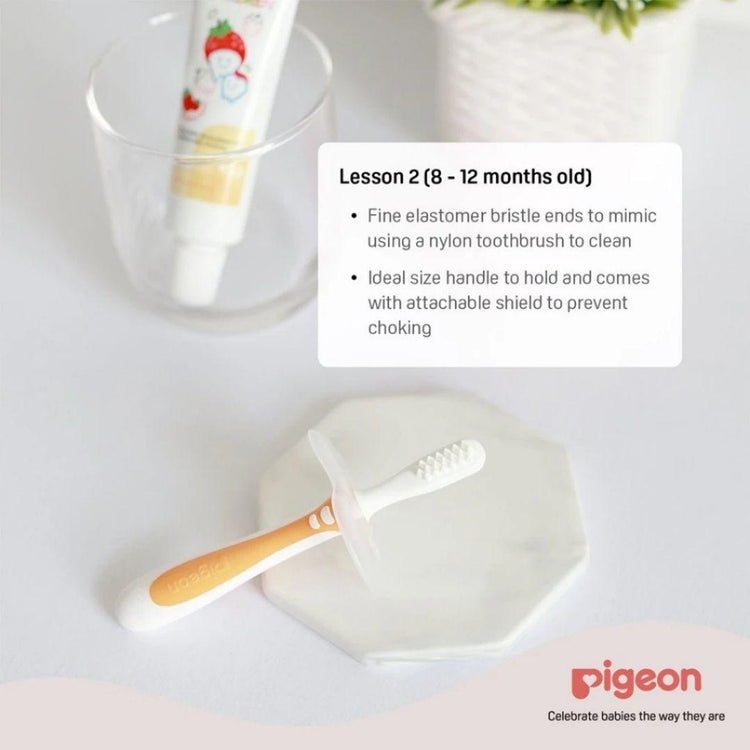 Pigeon Baby Training Toothbrush Lesson 2 (8m+)