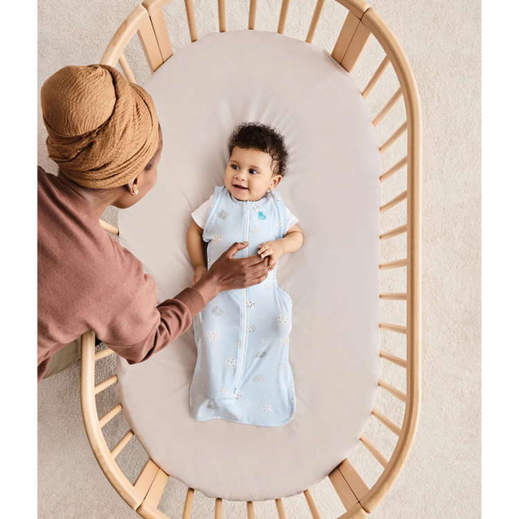 Love To Dream Stage2 Swaddle Up Transition Bag Bamboo 0.2 TOG - Little Dreamer Light Blue
