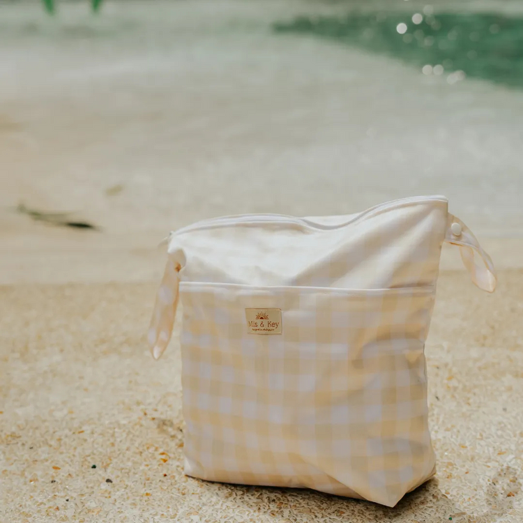 Mils and Key Everywhere Bags - Neutral Gingham