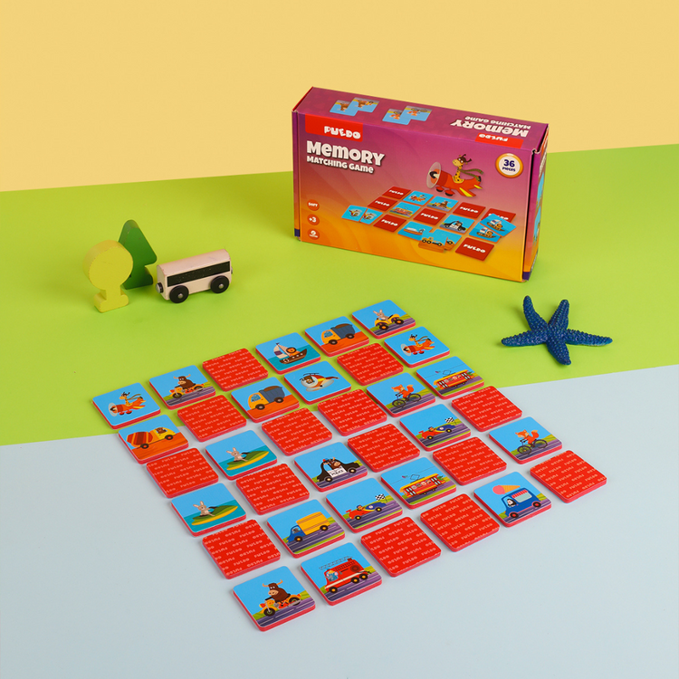 Puedo Memory Matching Game (2 variations: Transport, Animals)
