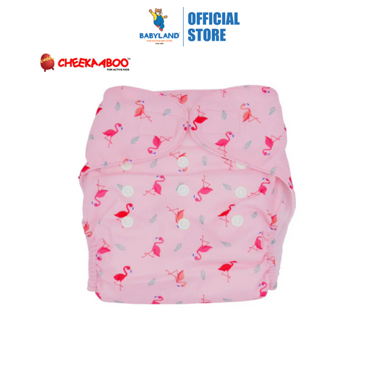 Cheekaaboo Reusable Swim Diaper - Flamingo (Free Size) for 6 - 36 Months